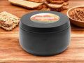 Clementine - 8oz Tin - 2 Wic - Black/Wood
