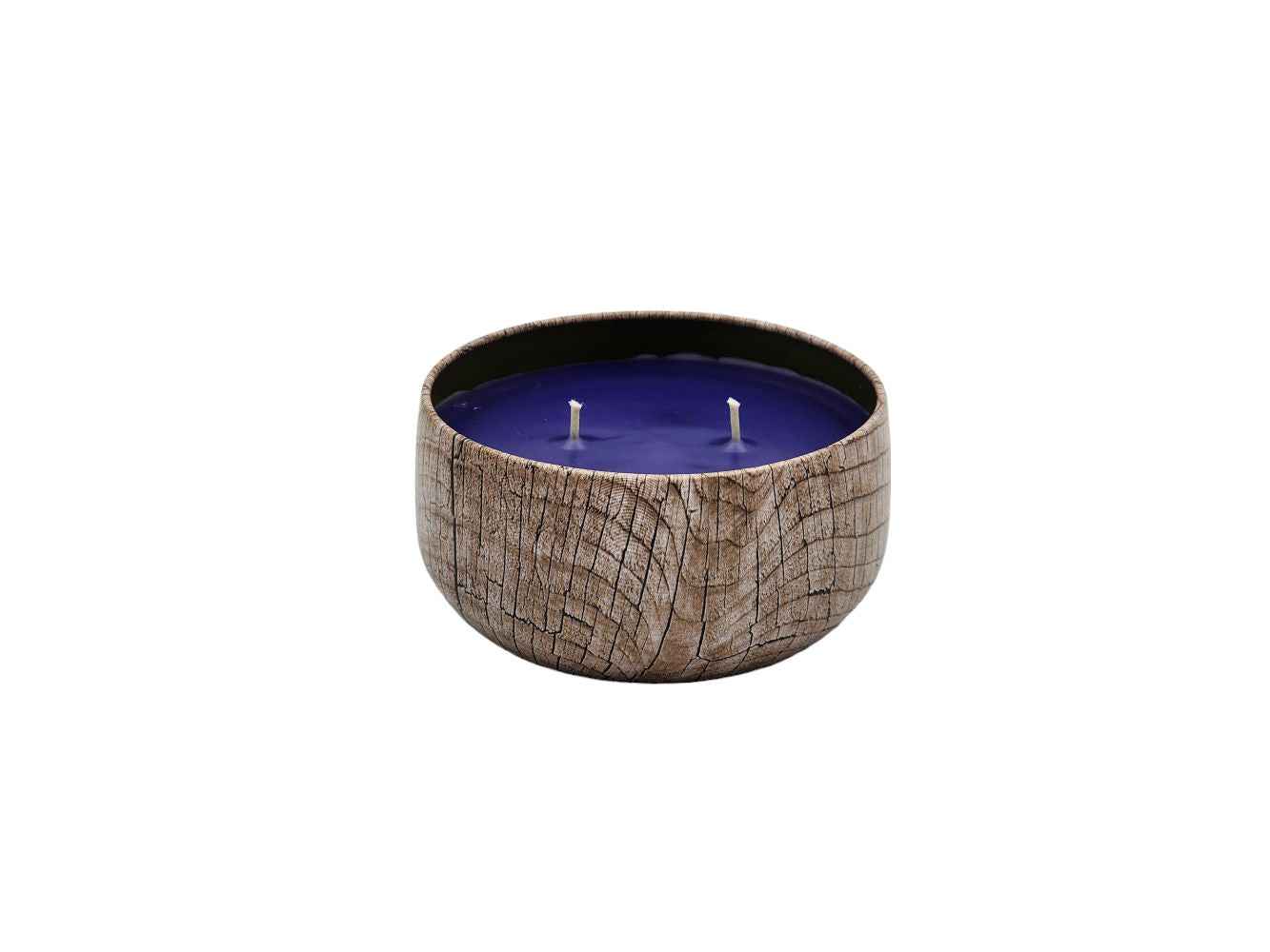 Lavender - 8oz Tin - 2 Wick - Black/Wood