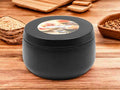 Orchard Peach Preserve - 8oz Tin - 2 Wick - Black/Wood
