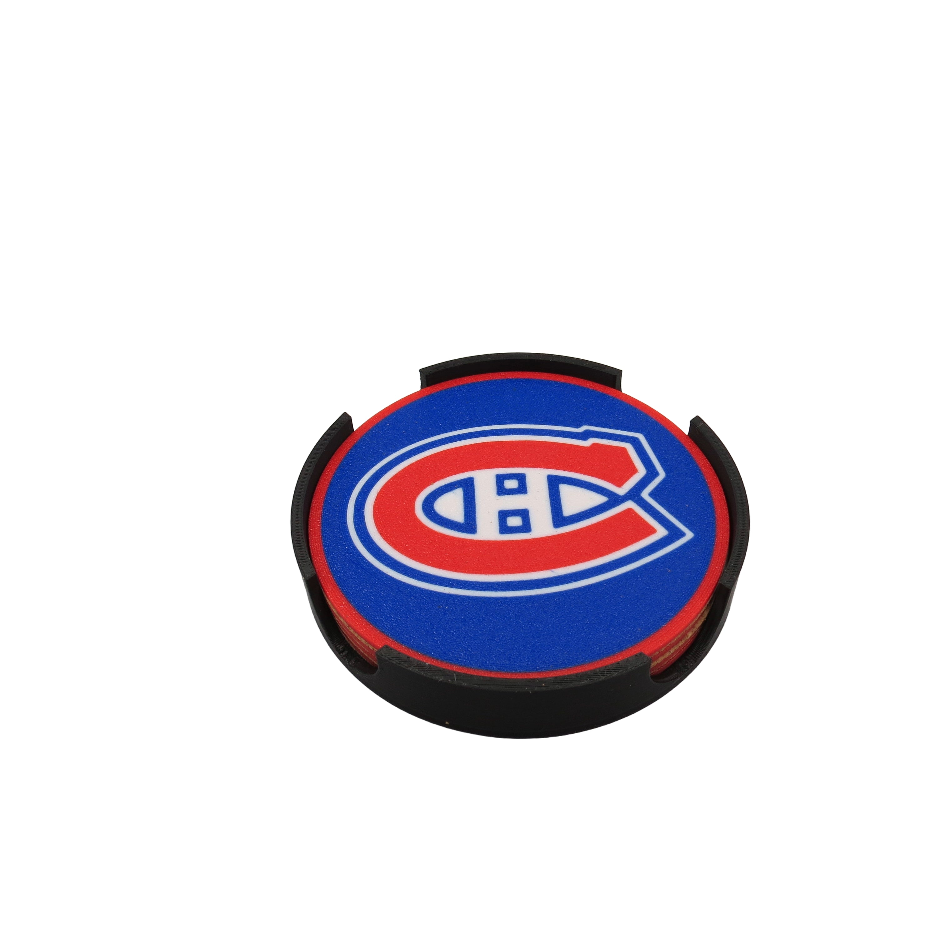 Set of 4 NHL Hockey Team Coasters – 3D Printed and Cork Decor Collection