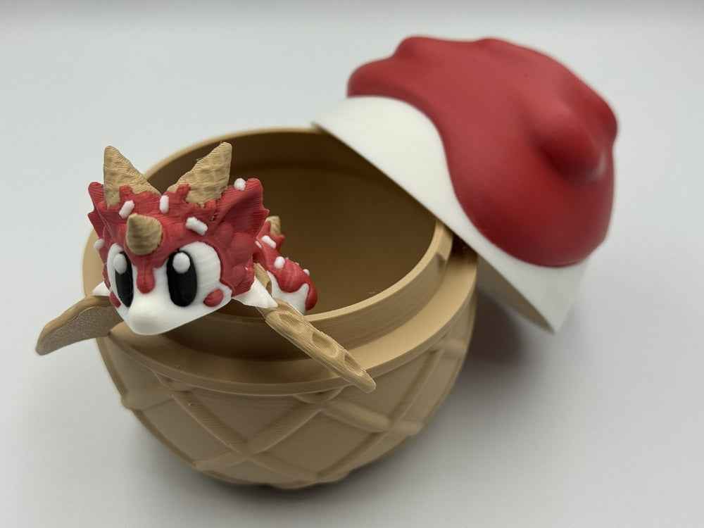 Sugar Rush Baby Dragon with Egg | Vibrant Articulated Collectible | Sweet Dragon Egg Fantasy Fidget