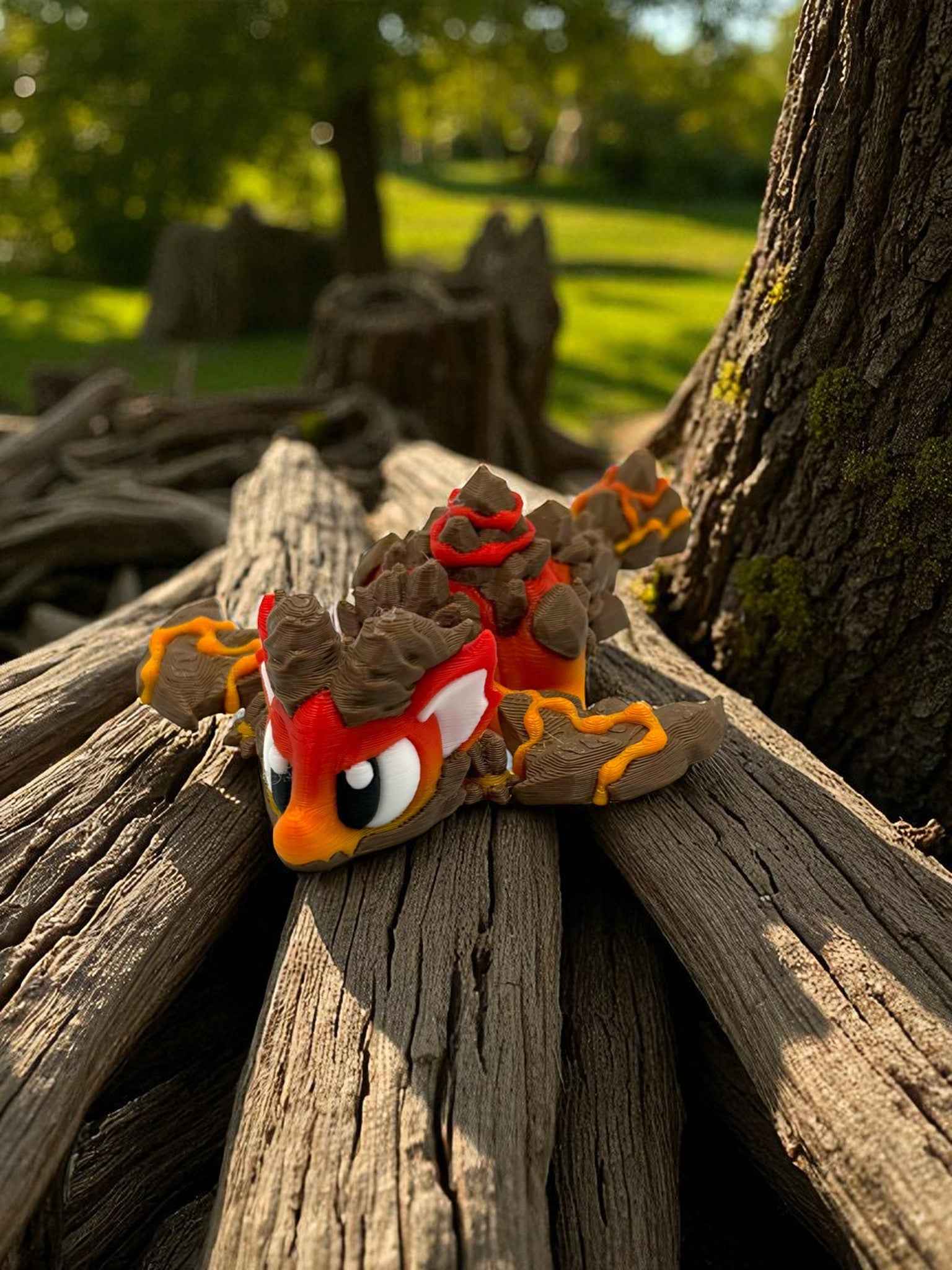 🔥 Lava Mini Dragon & Molten Egg Set | Sizzling Fantasy Decor & Fidget Friend 🐉💥