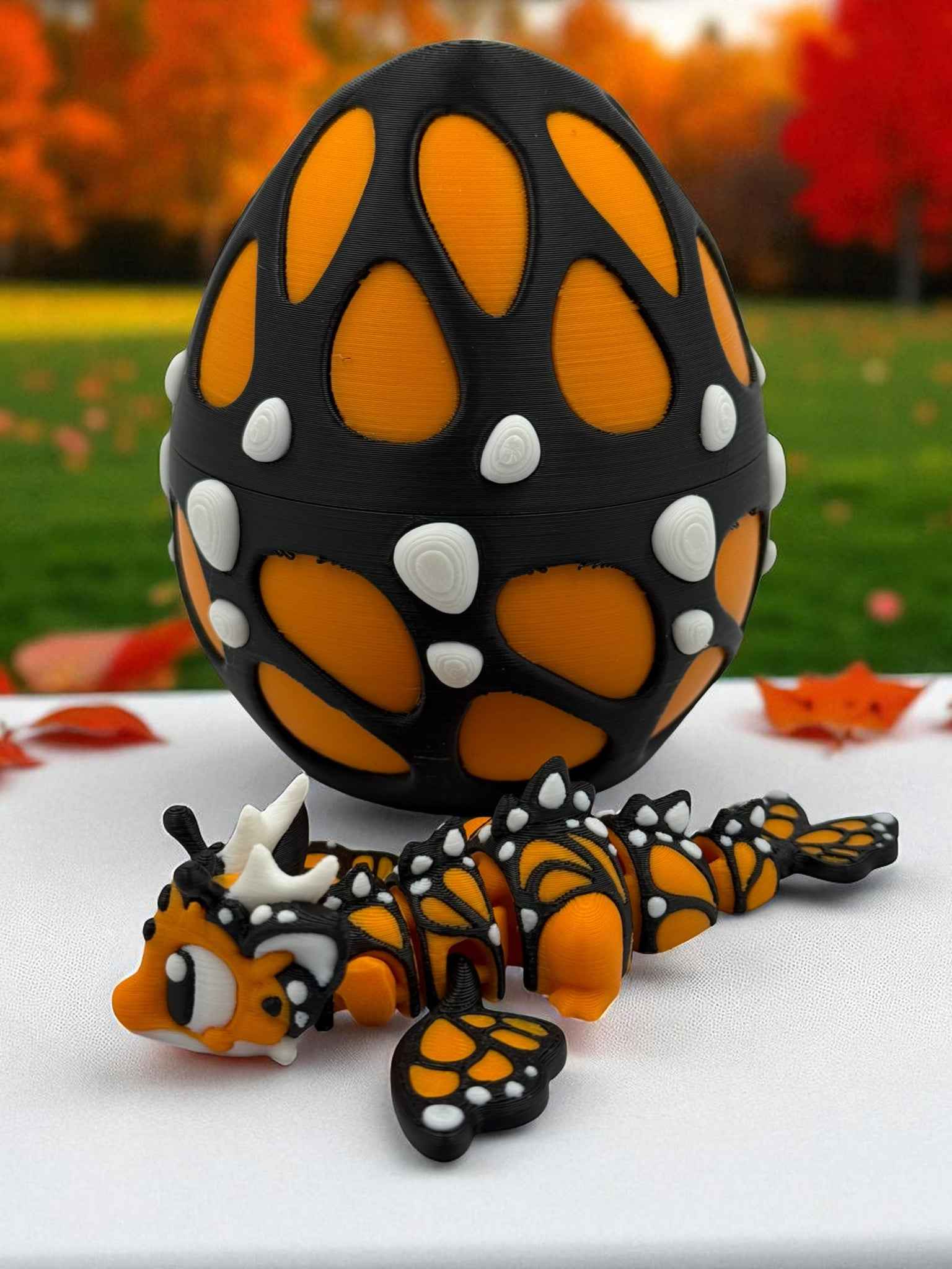 🦋 Butterfly Dragon &amp; Egg – Magical Articulated Fantasy Creature 🦋