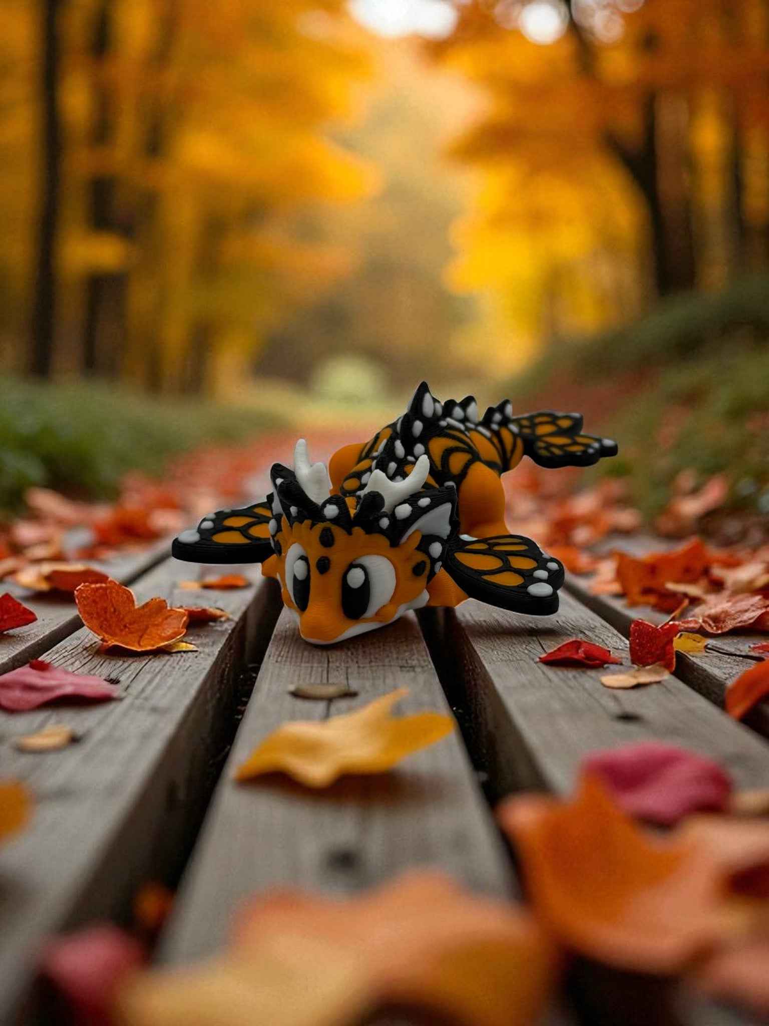 🦋 Butterfly Dragon &amp; Egg – Magical Articulated Fantasy Creature 🦋