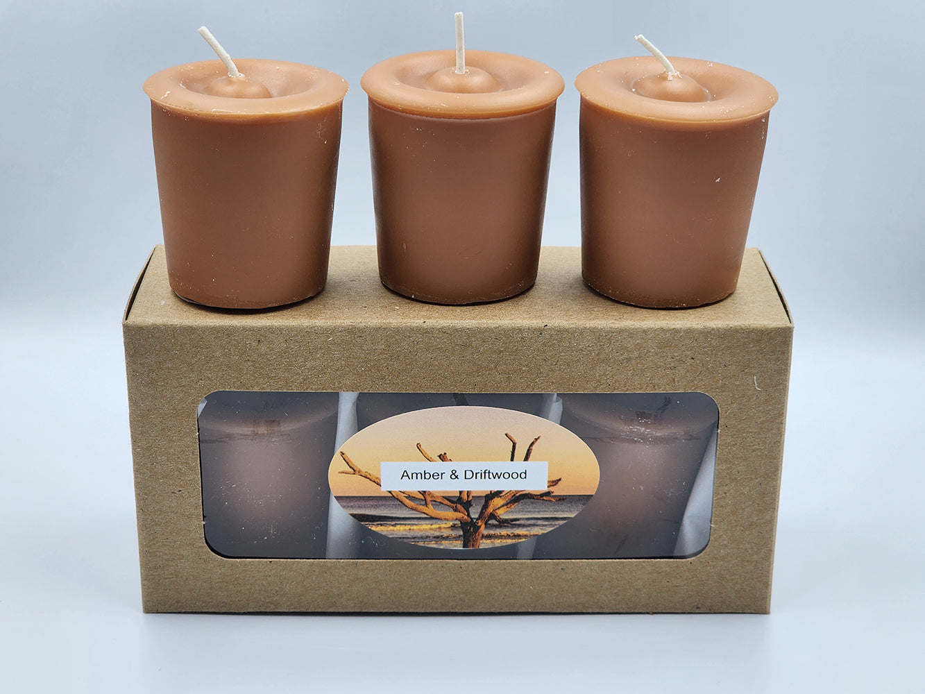 Amber & Driftwood - Votives