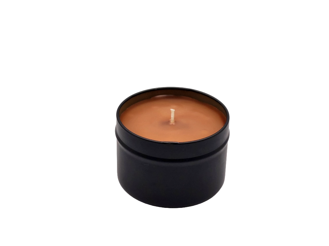 Amber & Driftwood  - 4oz Tin - 1 Wic - Black