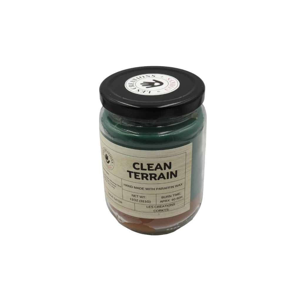 Clean Terrain 12oz Jar Candle - 1 Wick-Les Creations Corkys