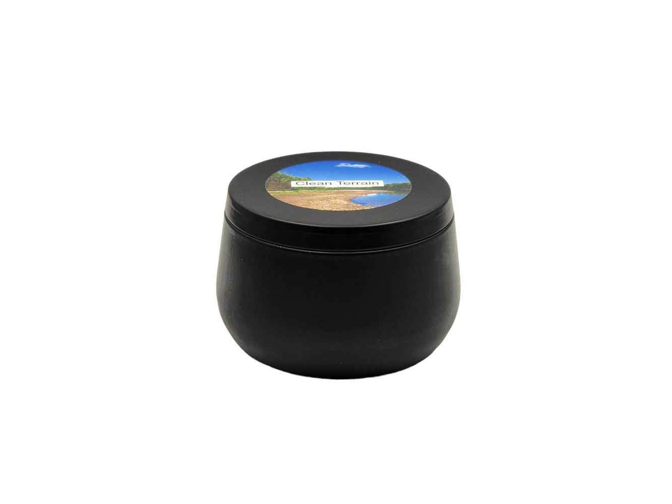Clean Terrain - 8oz Tin - 1 Wic - Black-Les Creations Corkys