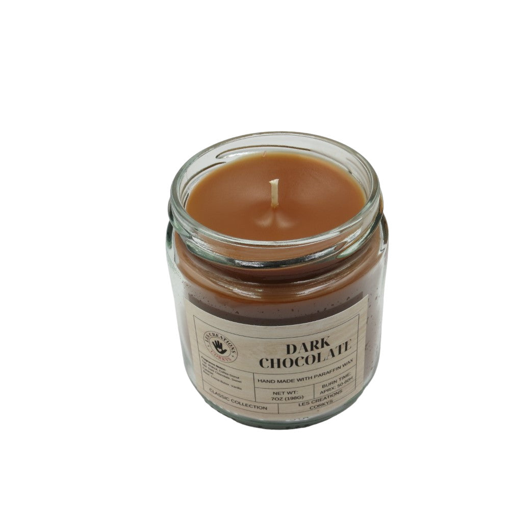 Dark Chocolate - 8oz Jar - 1 Wick