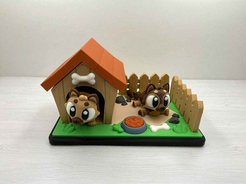 Puppy Playset – 3D Printed Doghouse & Friends - Les Creations Corkys