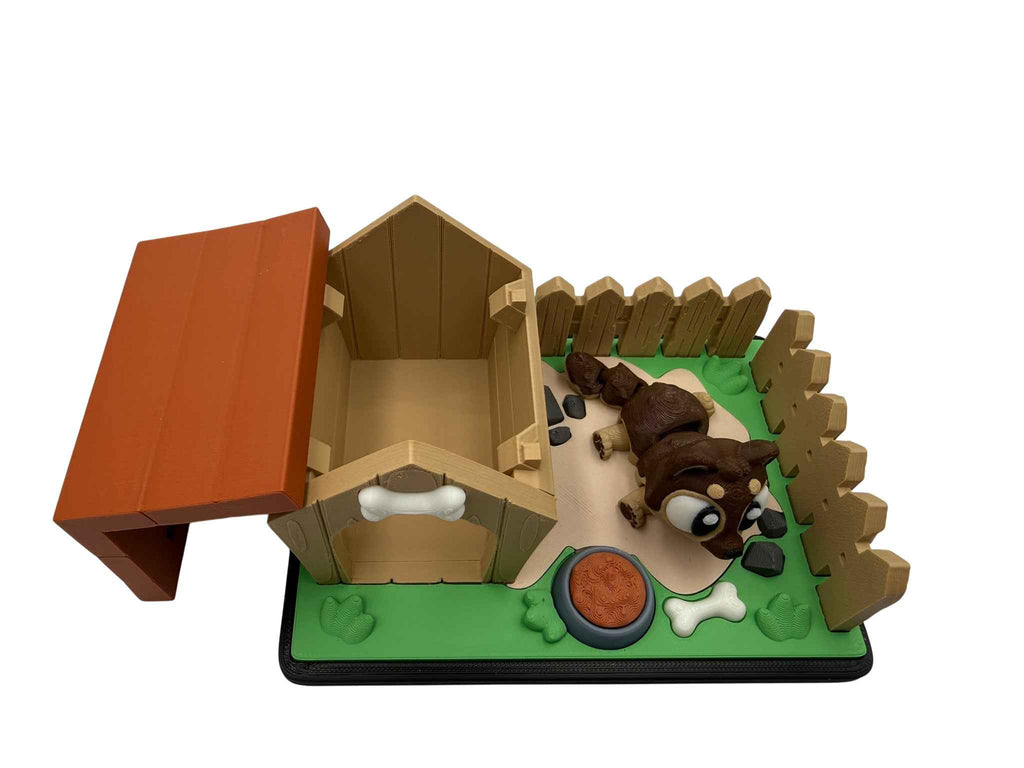 Puppy Playset – 3D Printed Doghouse & Friends