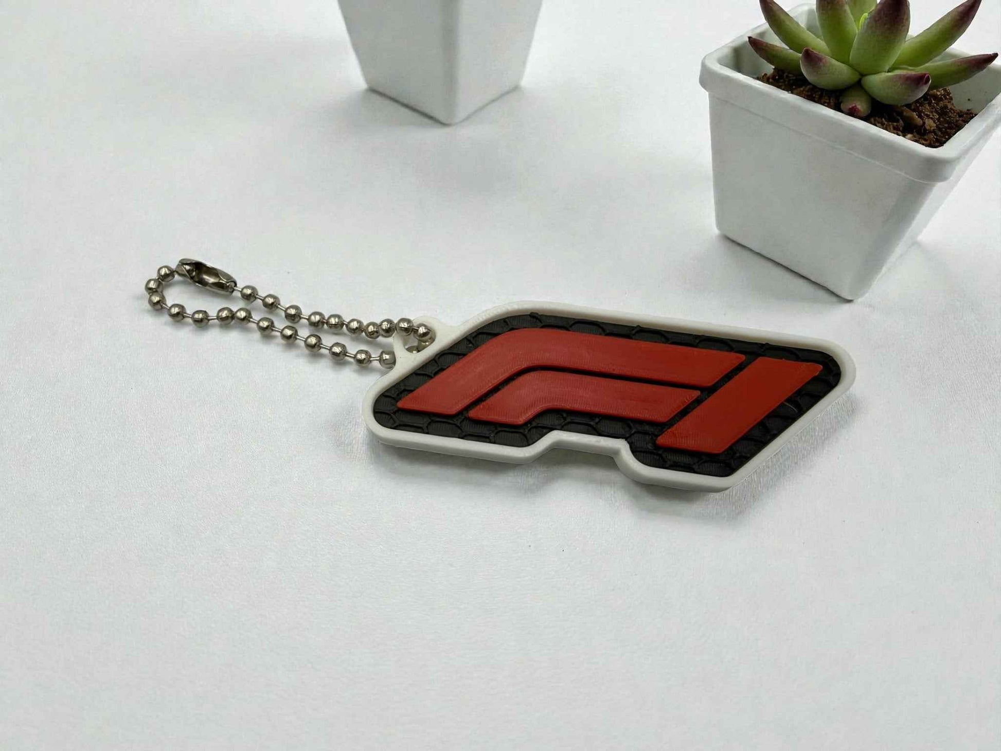 🏁 F1 Inspired 3D Printed Keychain – 6cm Racing Style Keychain