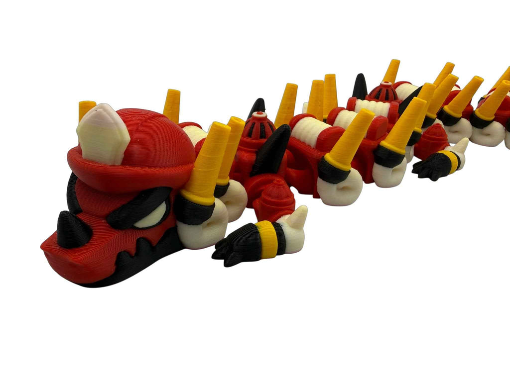 Firefighter Dragon – Articulated 3D Printed Collectible (Adult & Baby Sizes)