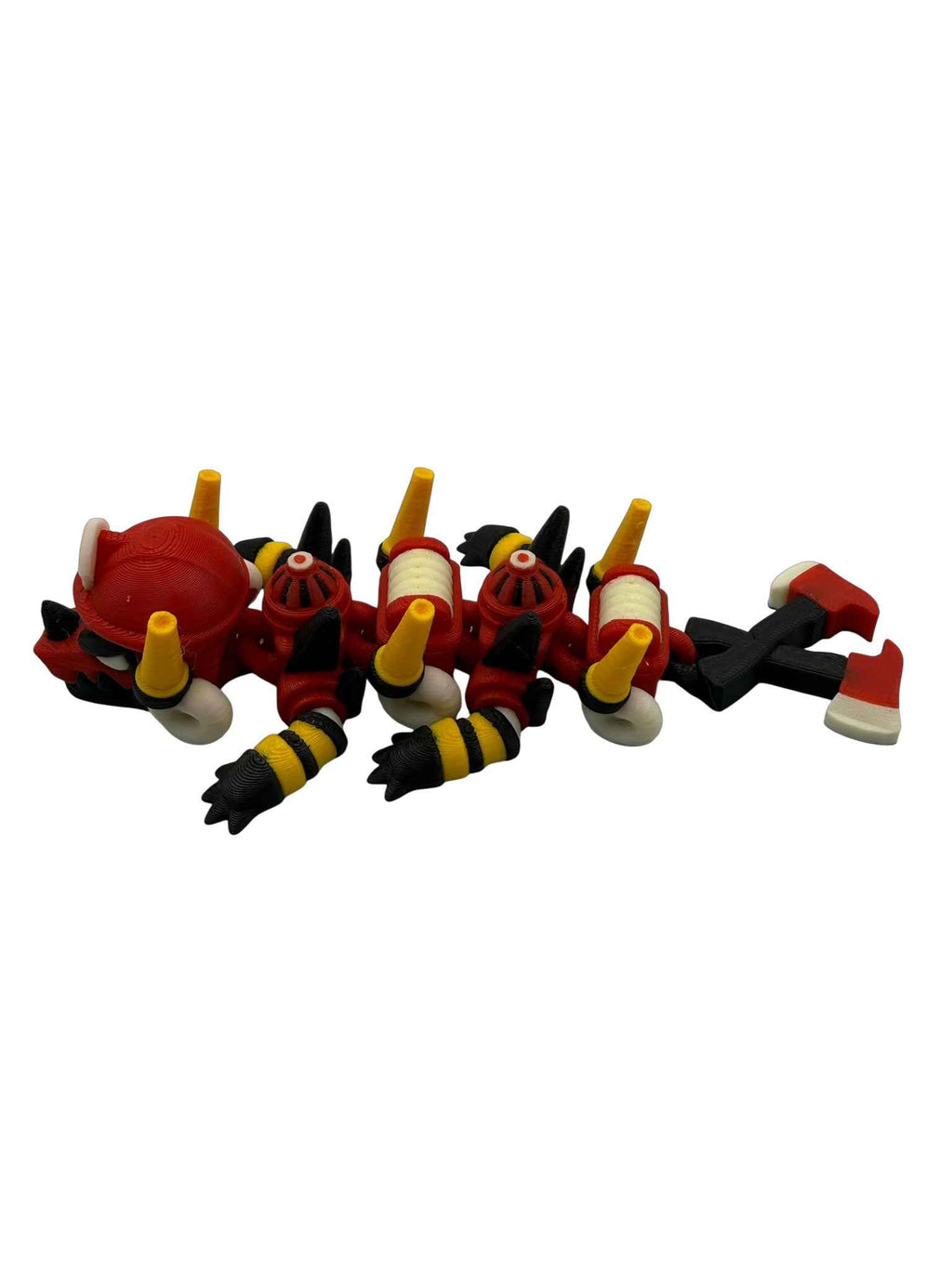 Firefighter Dragon – Articulated 3D Printed Collectible (Adult & Baby Sizes)