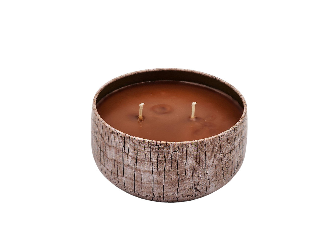 Hot Apple Pie - 8oz Tin - 2 Wick - Black/Wood