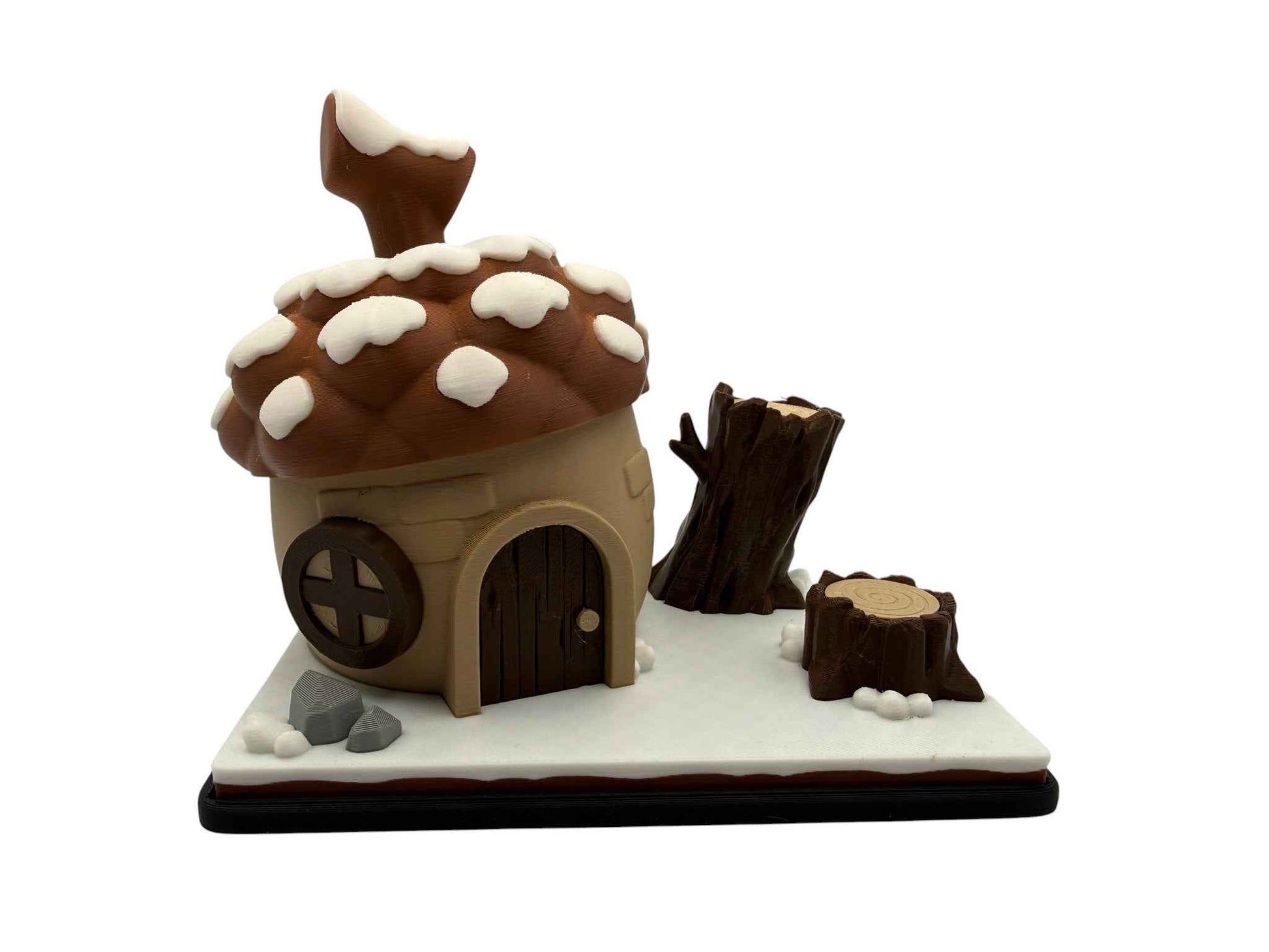 🐿️🍁 Flexi Squirrel Acorn House Playset – 3D Printed Woodland Scene 🍁🐿️