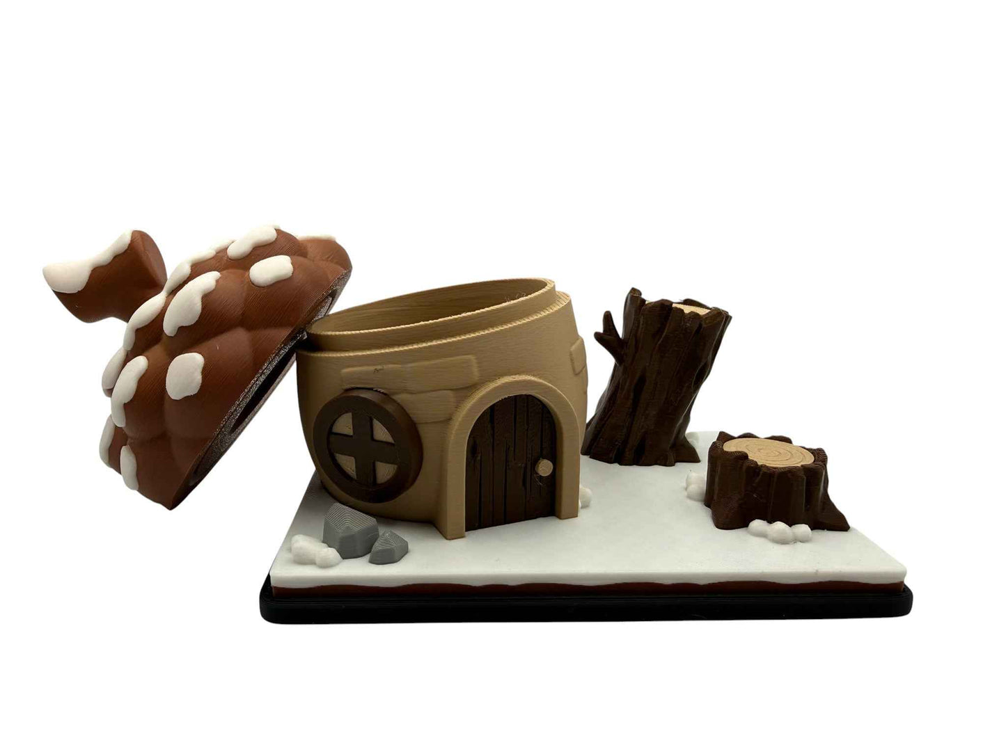 🐿️🍁 Flexi Squirrel Acorn House Playset – 3D Printed Woodland Scene 🍁🐿️