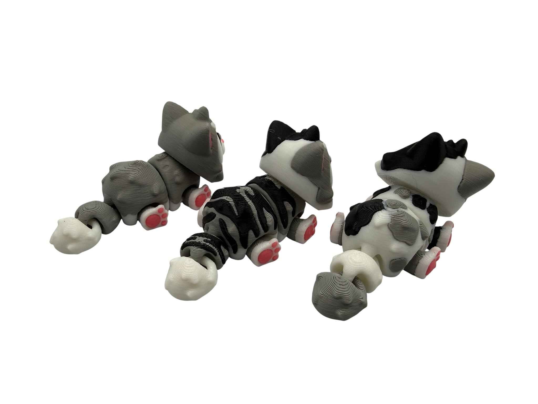 3D Printed Cat Playset Scene | Mini Cat Furniture & Accessories | Cute Desk Decor | Handmade Cat Display