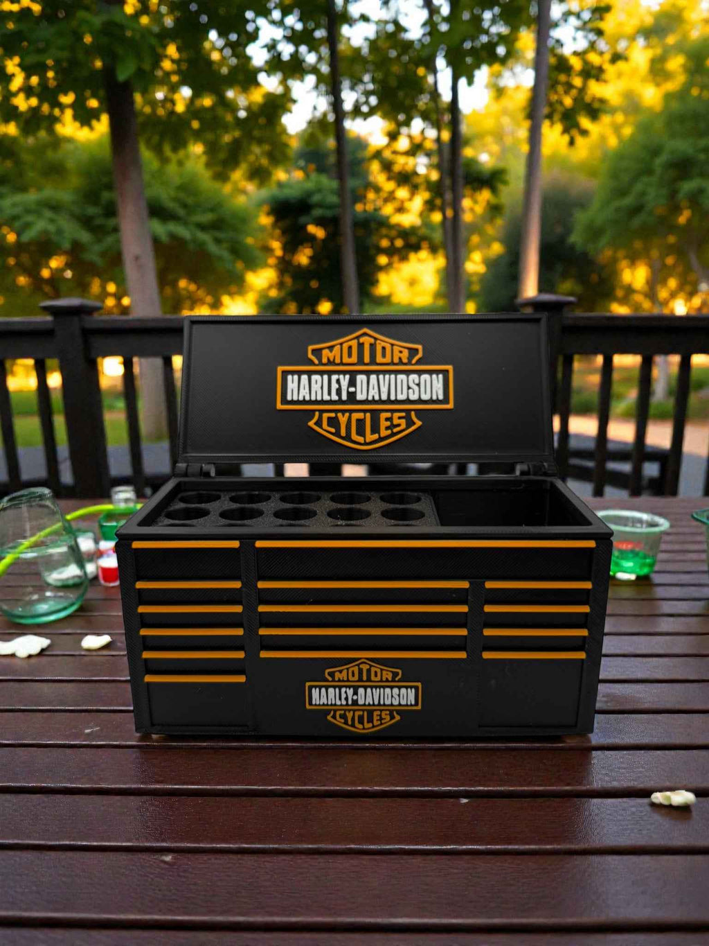 🏍️ 3D Printed Harley-Inspired Desk Organizer & Pen Holder