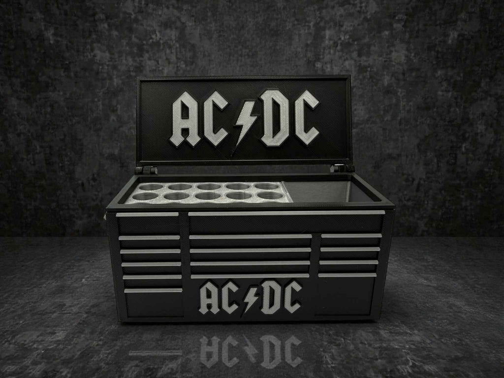 🎸 3D Printed AC/DC Inspired Desk Organizer & Pen Holder