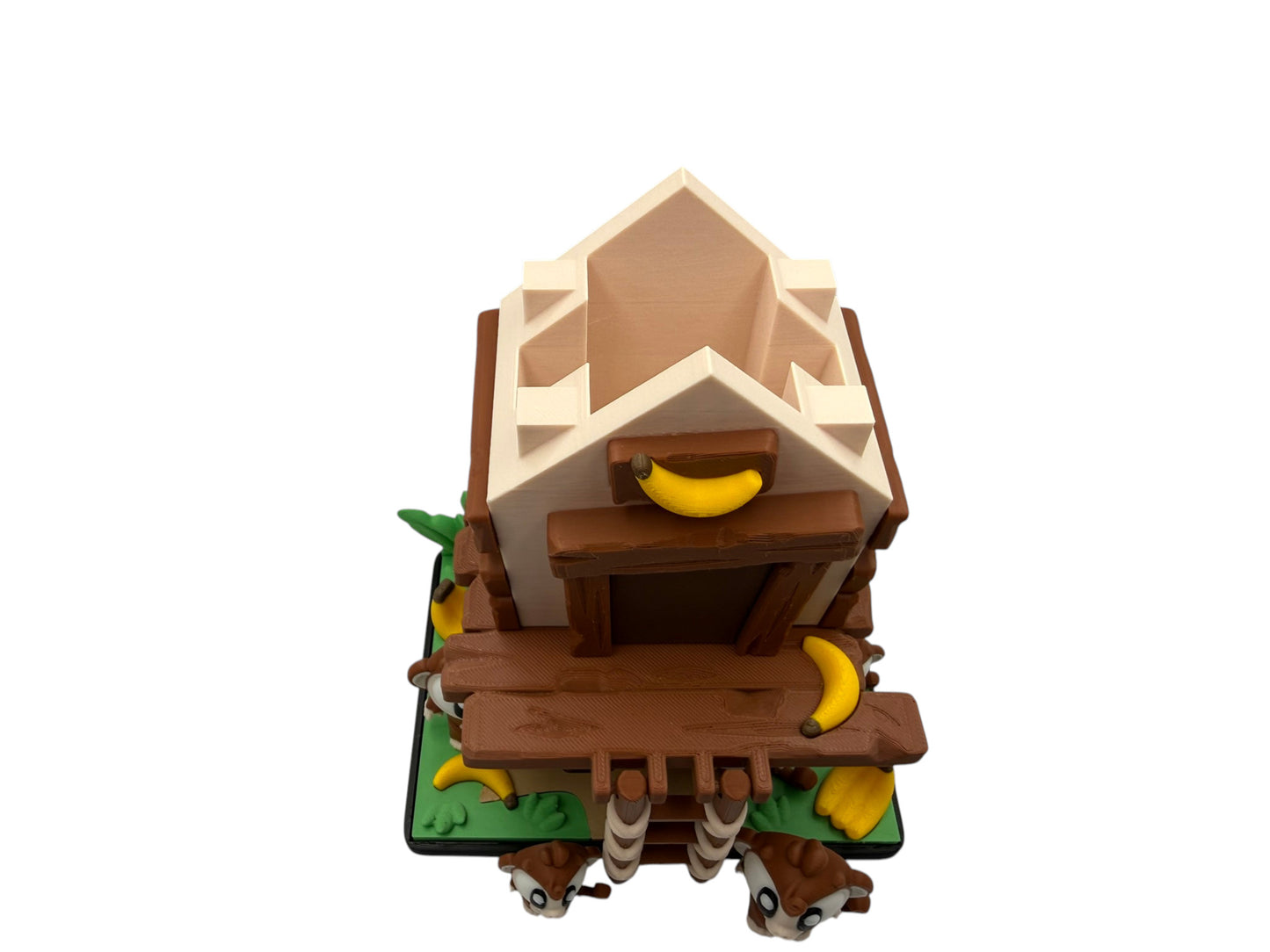 🐒 Treehouse Monkey Playset – 3D Printed Toy Set