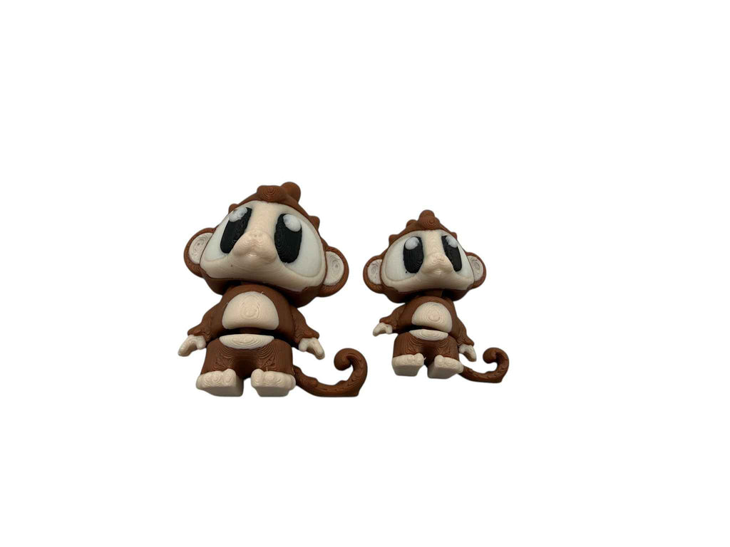 🐒 Treehouse Monkey Playset – 3D Printed Toy Set