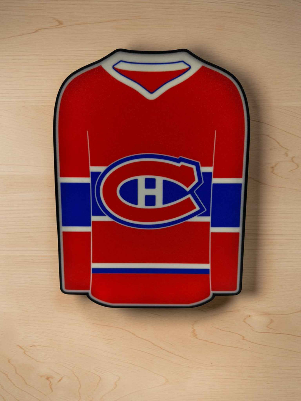 🔴🔵 Montreal Hockey Jersey LED Light Box – 3D Printed Fan Decor