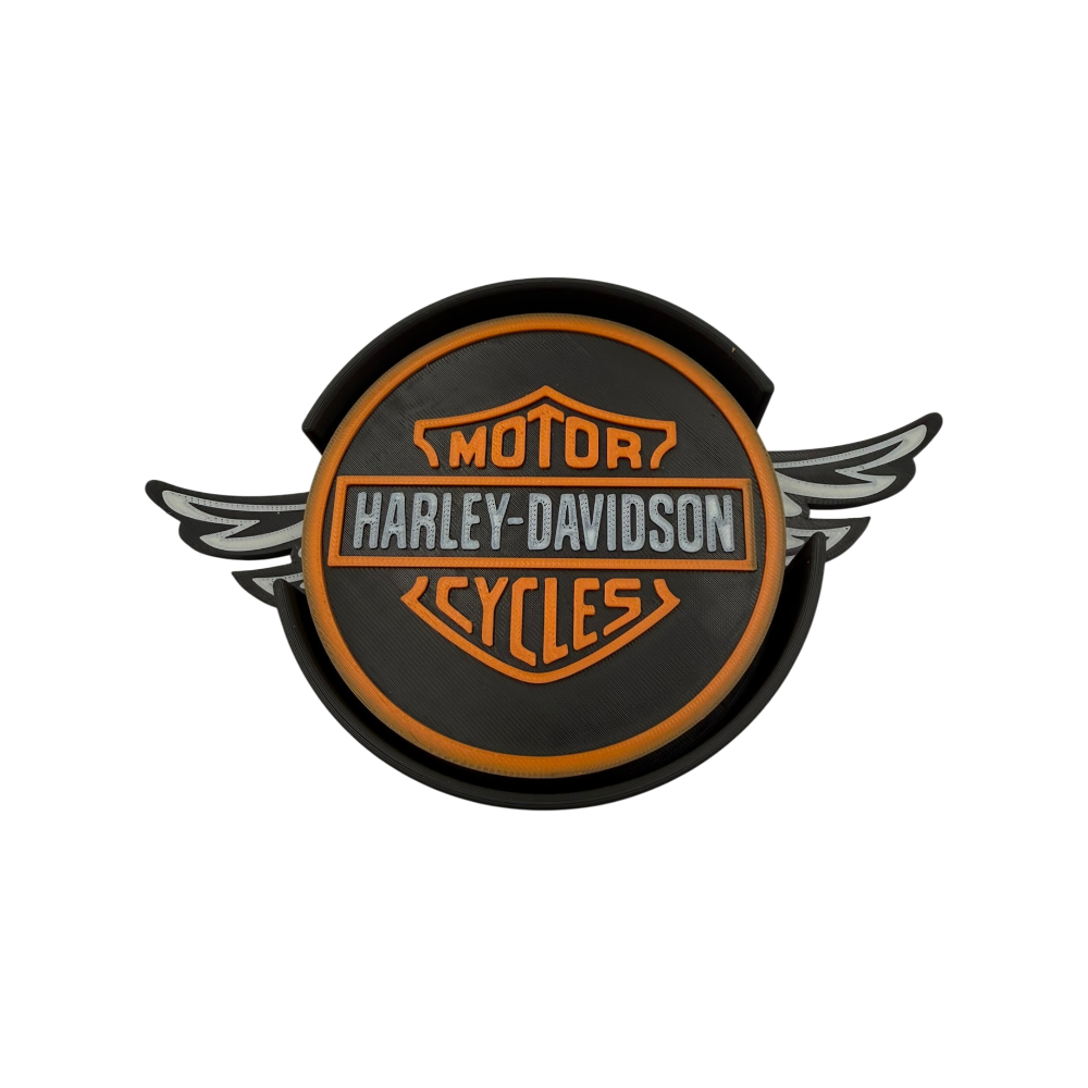 🏍️🔥 Motorcycle Inspired 3D Printed Coaster Set with Holder