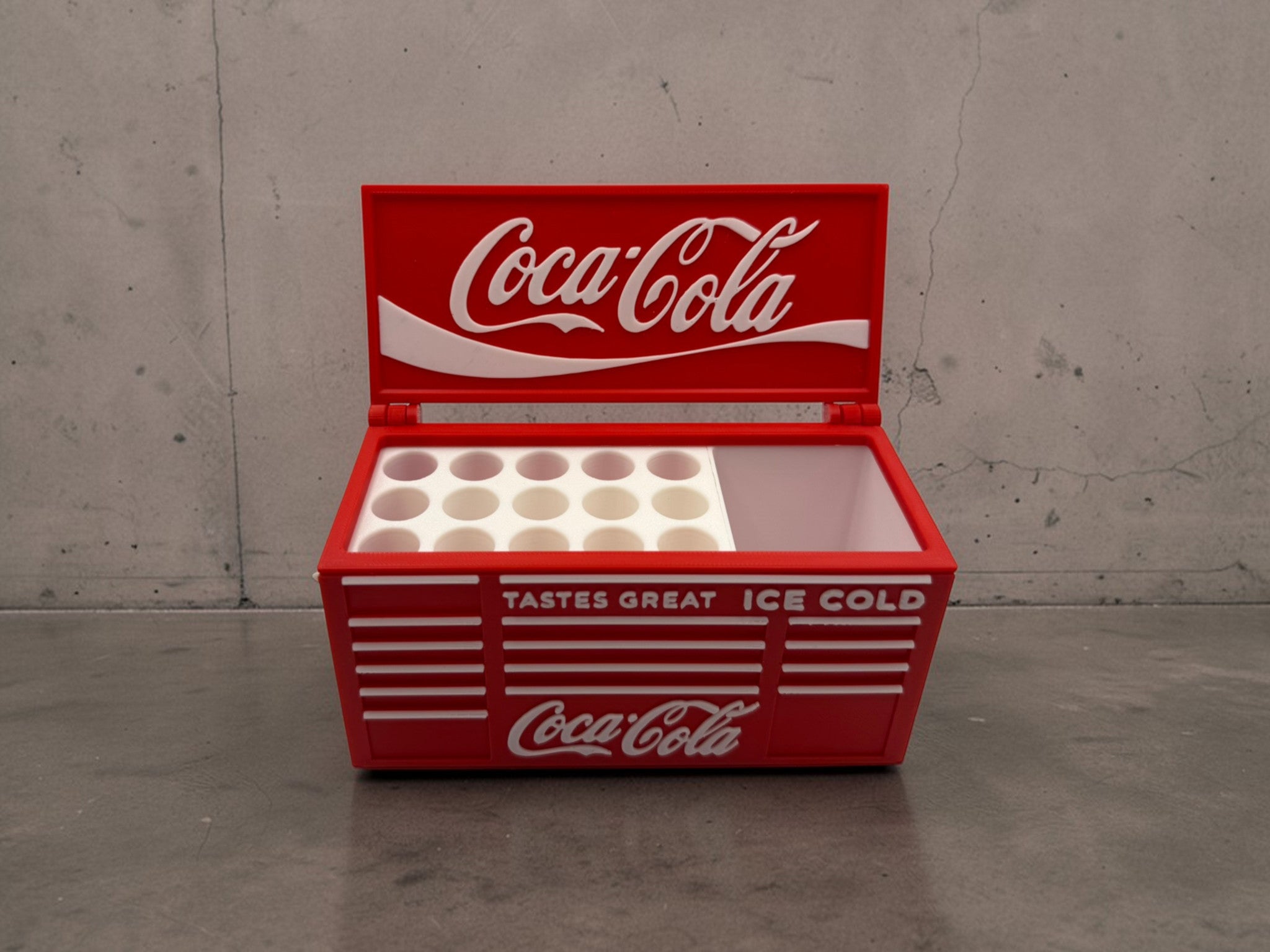 🥤🔥 Coca-Cola Inspired 3D Printed Desk Organizer & Pen Holder