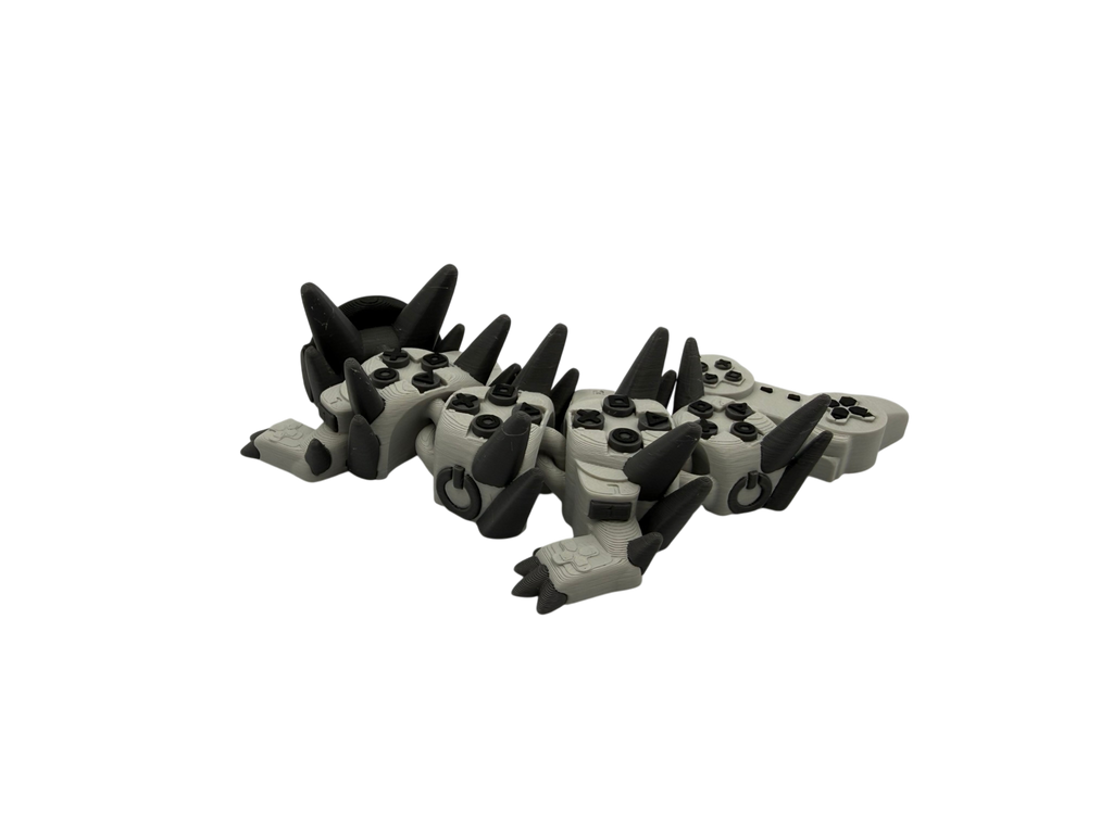 🐉🎮 Baby Gamer Boy Dragon – 3D Printed Articulated Dragon (15cm) 🎮🐉