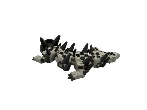 🐉🎮 Baby Gamer Boy Dragon – 3D Printed Articulated Dragon (15cm) 🎮🐉 - Les Creations Corkys