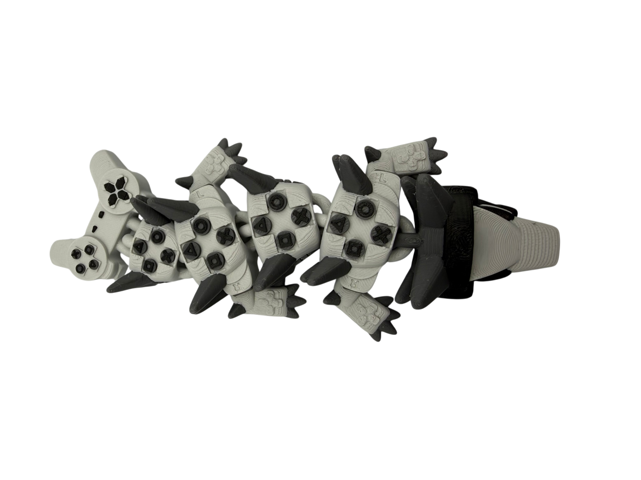 🐉🎮 Baby Gamer Boy Dragon – 3D Printed Articulated Dragon (15cm) 🎮🐉