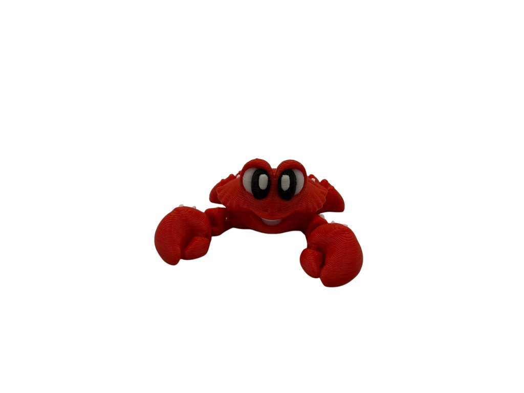 Crabs in a Sand Castle Playset with Fidget Clicker – 3D Printed Desk Toy & Beach Decor