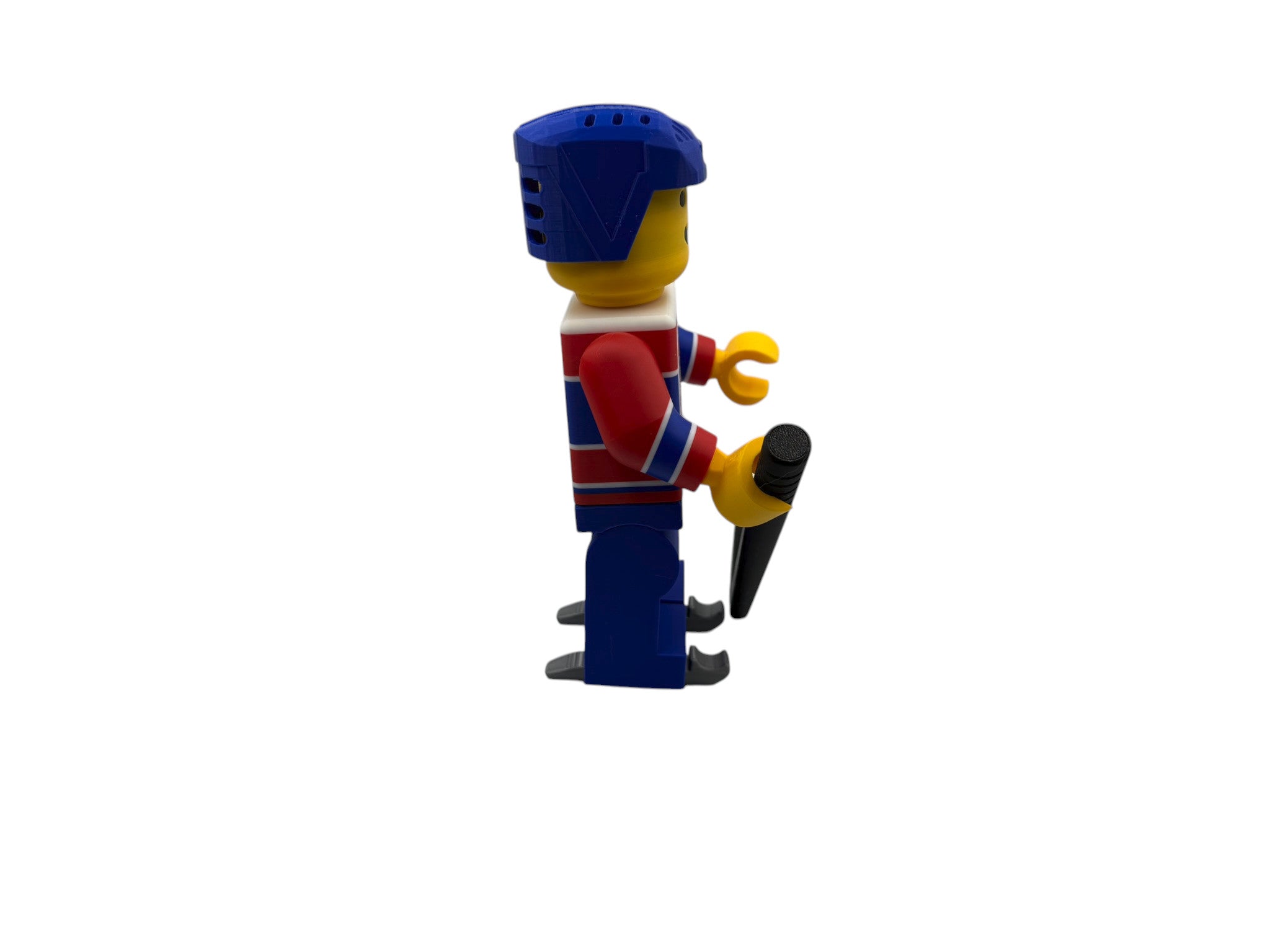 🏒🧱 Montreal Hockey Brick Man – 3D Printed Figure (22cm Tall) 🧱🏒