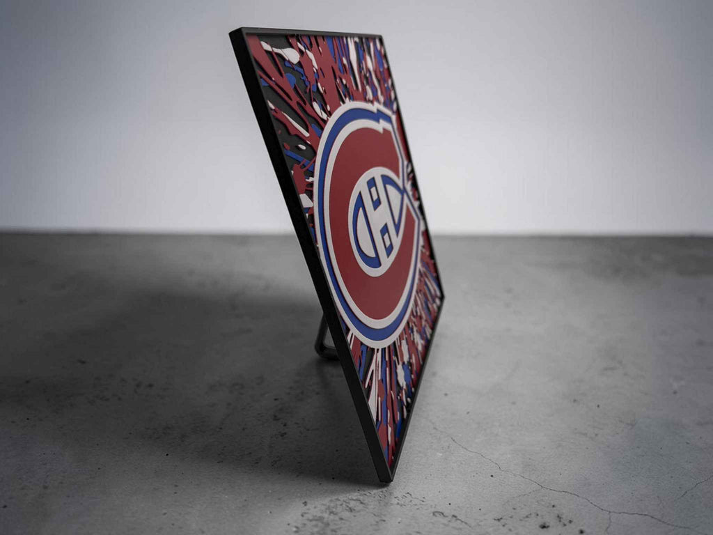 Montreal Canadiens Hueforge 3D Wall Art – 20cm Hockey Fan Decor, Desk Display or Wall Mount, NHL Inspired Fan Art