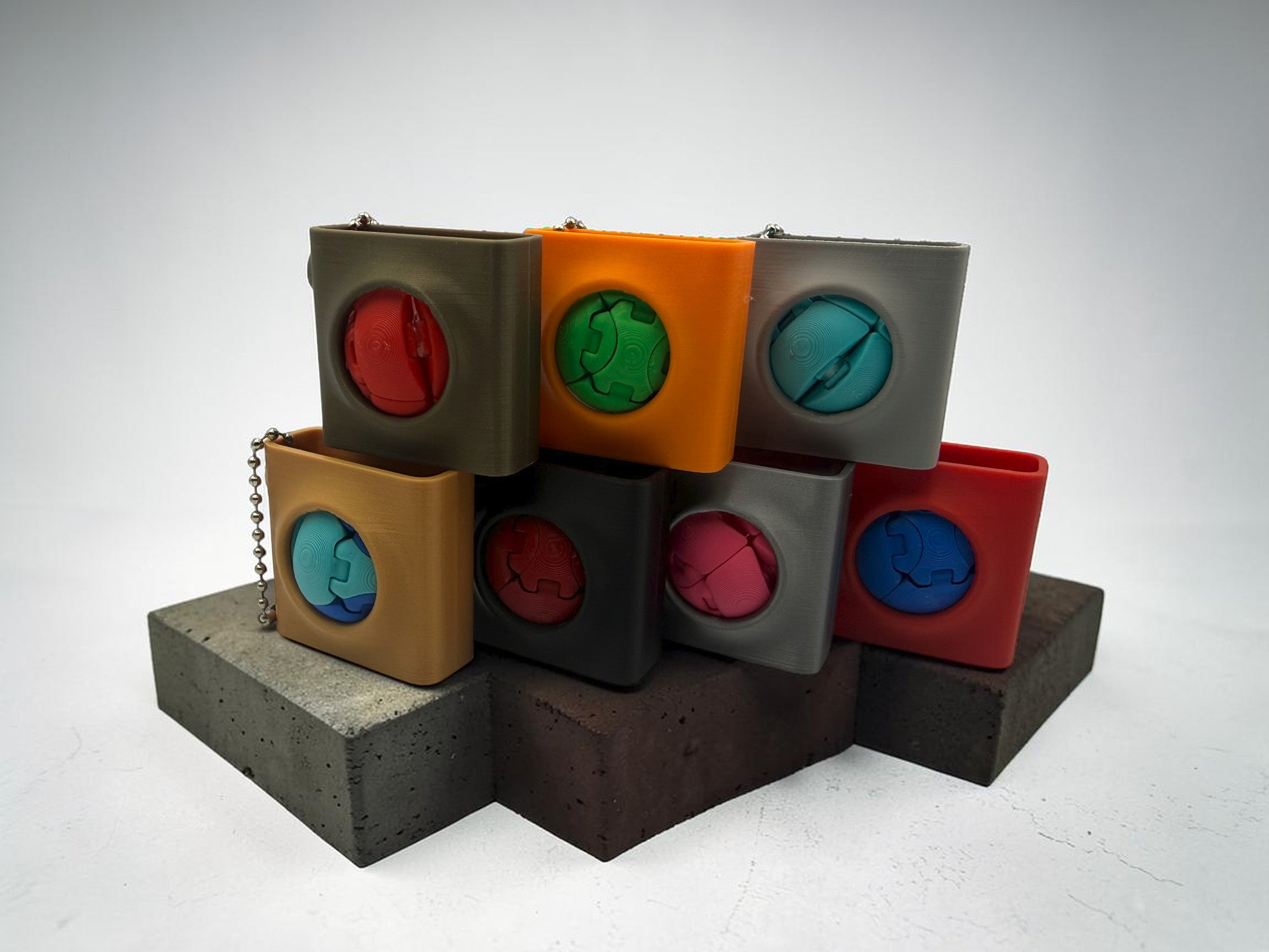 Zorbles Keychain Holder + 2 Custom Zorbles | Blob Lab