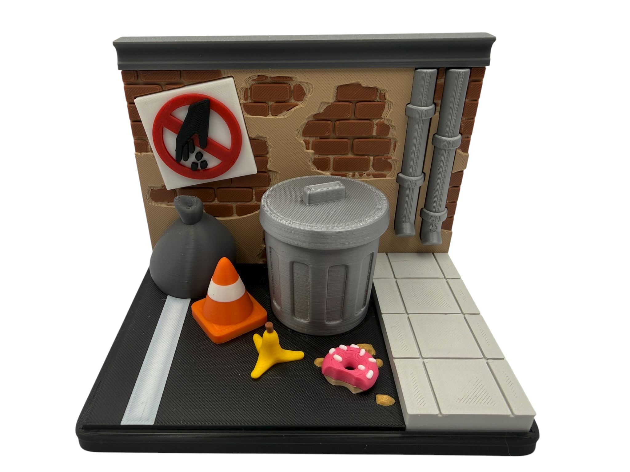 🦡 Flexi Badger Playset – 3D Printed Badger Play Scene with 2 Articulated Badgers