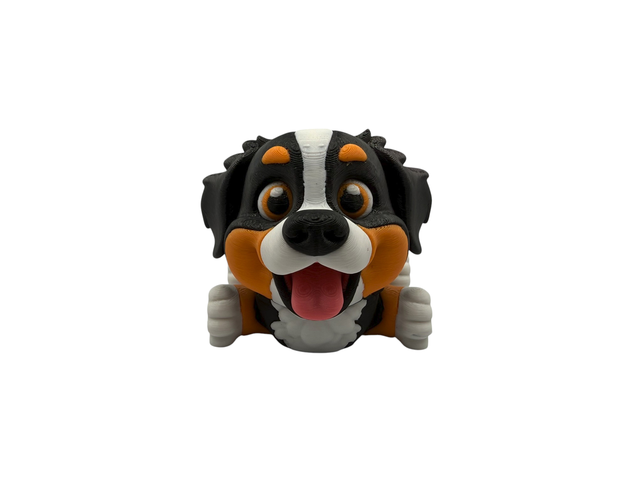 🐶 Flexi Bernese Mountain Dog Puppy – Articulated 3D Printed Dog Figure | Poseable Bernese Puppy Collectible