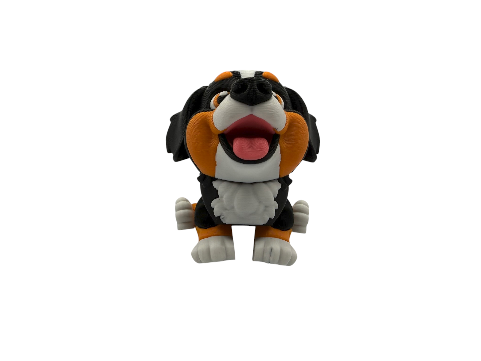 🐶 Flexi Bernese Mountain Dog Puppy – Articulated 3D Printed Dog Figure | Poseable Bernese Puppy Collectible
