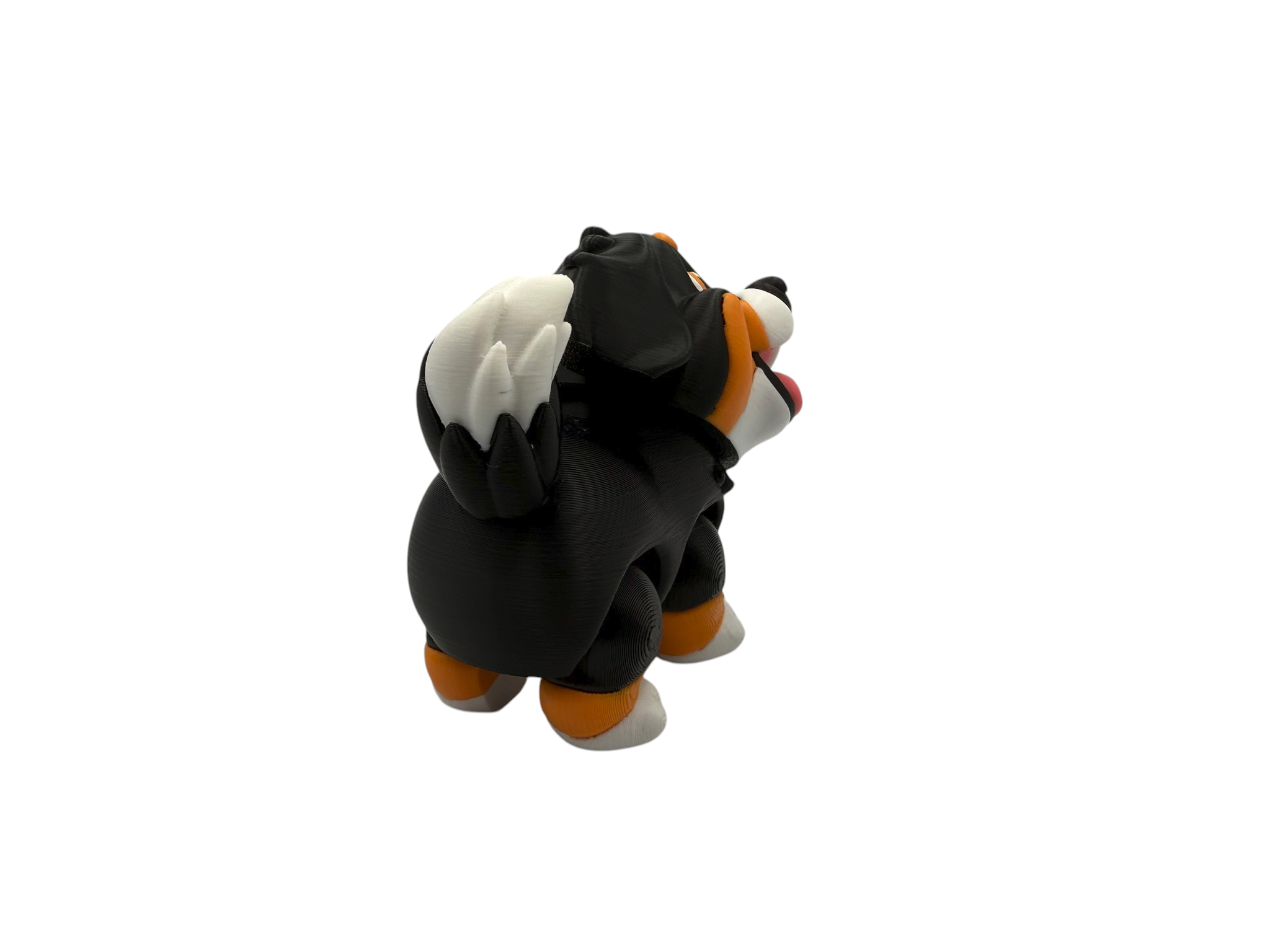 🐶 Flexi Bernese Mountain Dog Puppy – Articulated 3D Printed Dog Figure | Poseable Bernese Puppy Collectible
