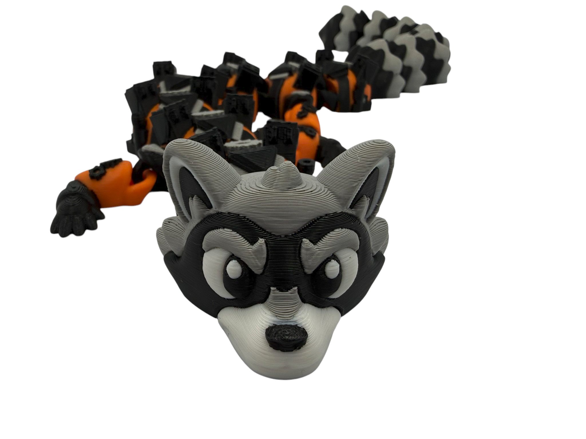 🦝 StarBandit Raccoon Dragon – Articulated 3D Printed Flexi Dragon | 41cm Collectible Dragon