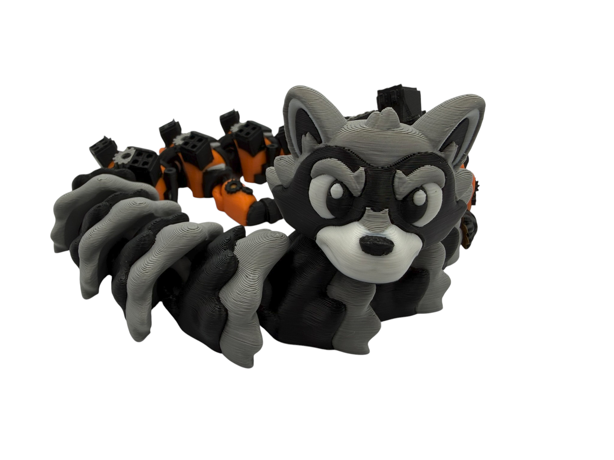 🦝 StarBandit Raccoon Dragon – Articulated 3D Printed Flexi Dragon | 41cm Collectible Dragon