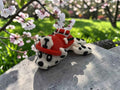 🐢🚒 Firefighter Dalmatian Turtle – 3D Printed Articulated Turtle | Cute Firehouse Collectible | 10cm