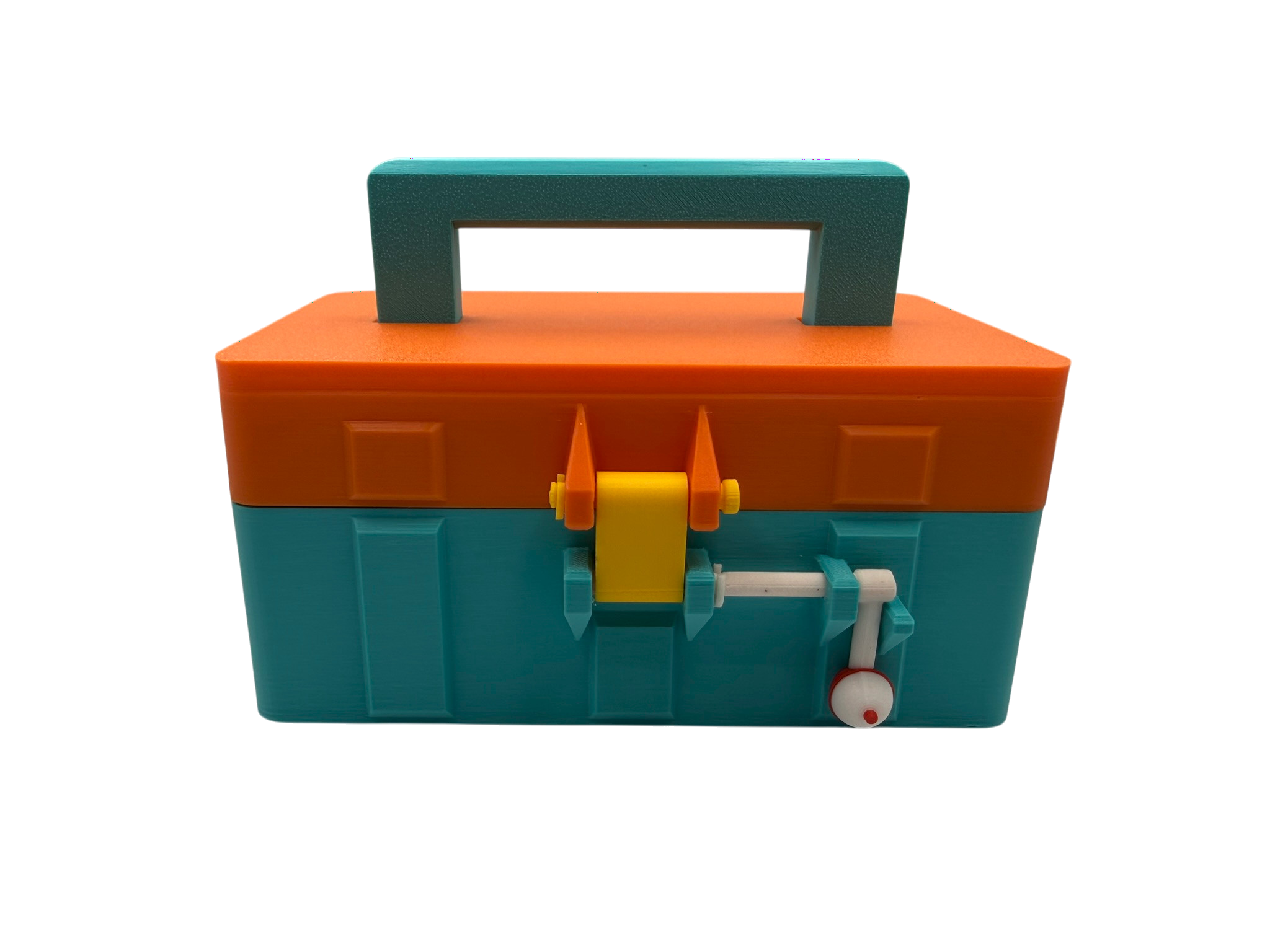 🎣 Fisherman Dragon with Tackle Box – Articulated 3D Printed Flexi Dragon | 41cm Collectible Dragon & Storage Case