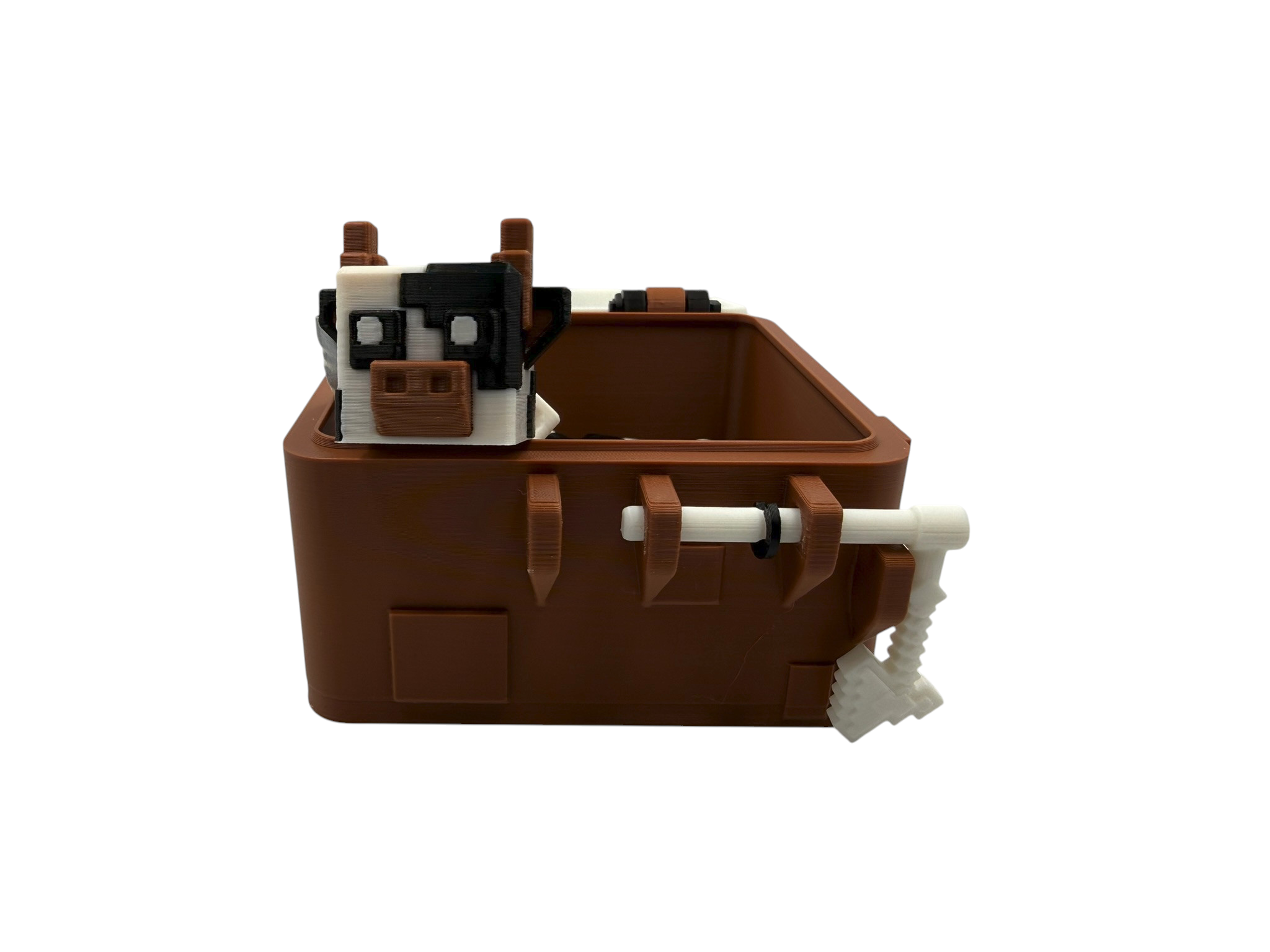 ini CubeCow Dragon with Matching Storage Box – Articulated 3D Printed Dragon | 15cm Gamer-Inspired Collectible