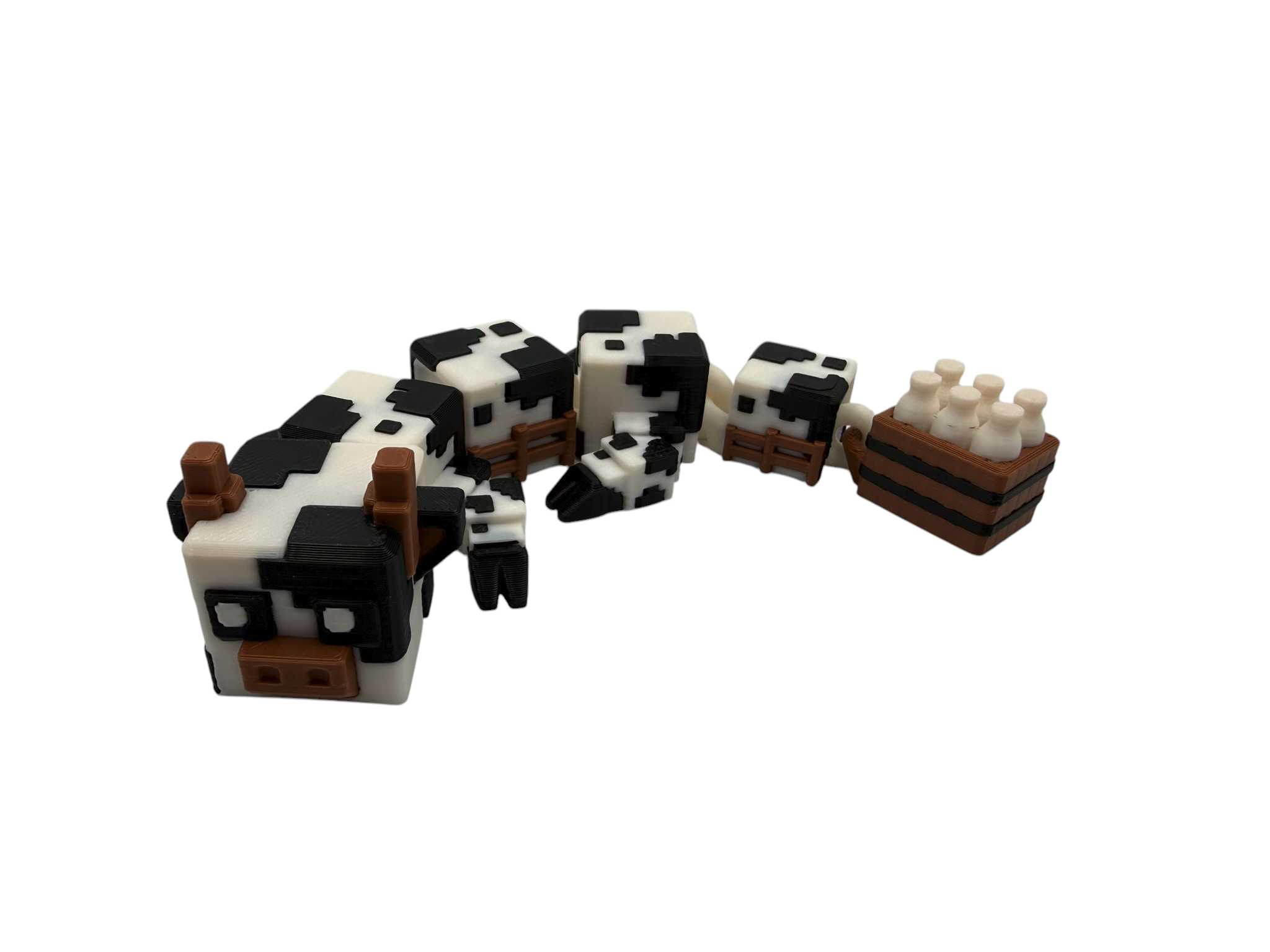ini CubeCow Dragon with Matching Storage Box – Articulated 3D Printed Dragon | 15cm Gamer-Inspired Collectible