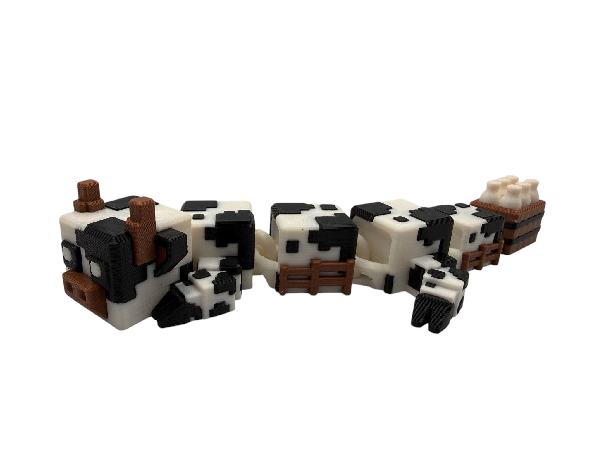 ini CubeCow Dragon with Matching Storage Box – Articulated 3D Printed Dragon | 15cm Gamer-Inspired Collectible
