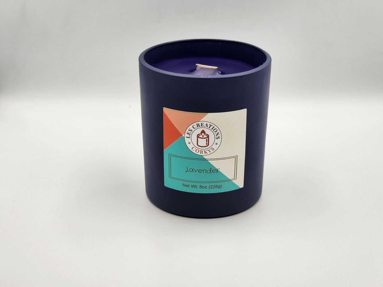 Lavender - 10oz Jar - Wood Wick - Blue