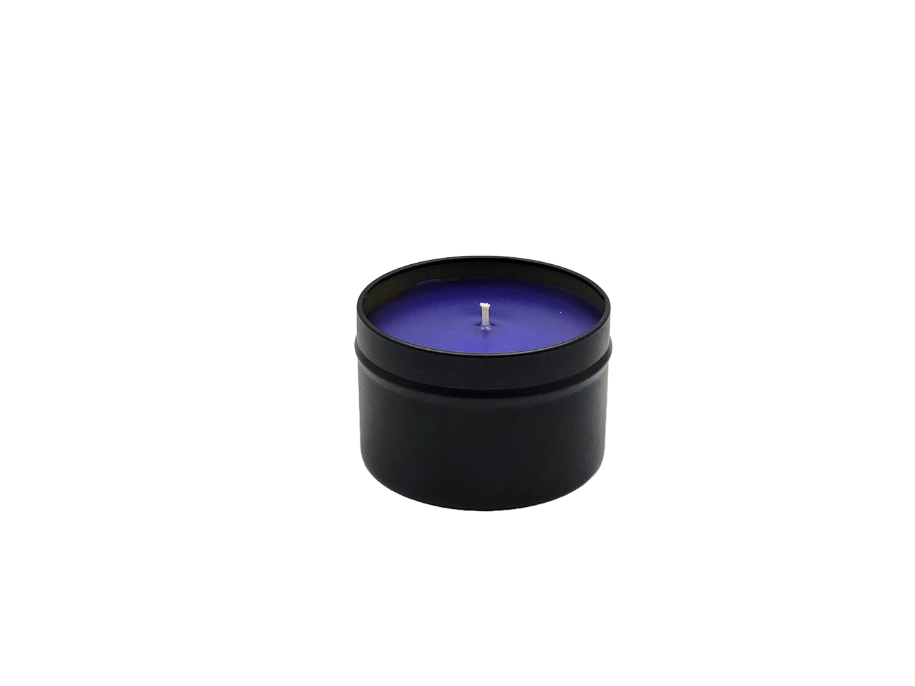 Lavender - 4oz Tin - 1 Wic - Black