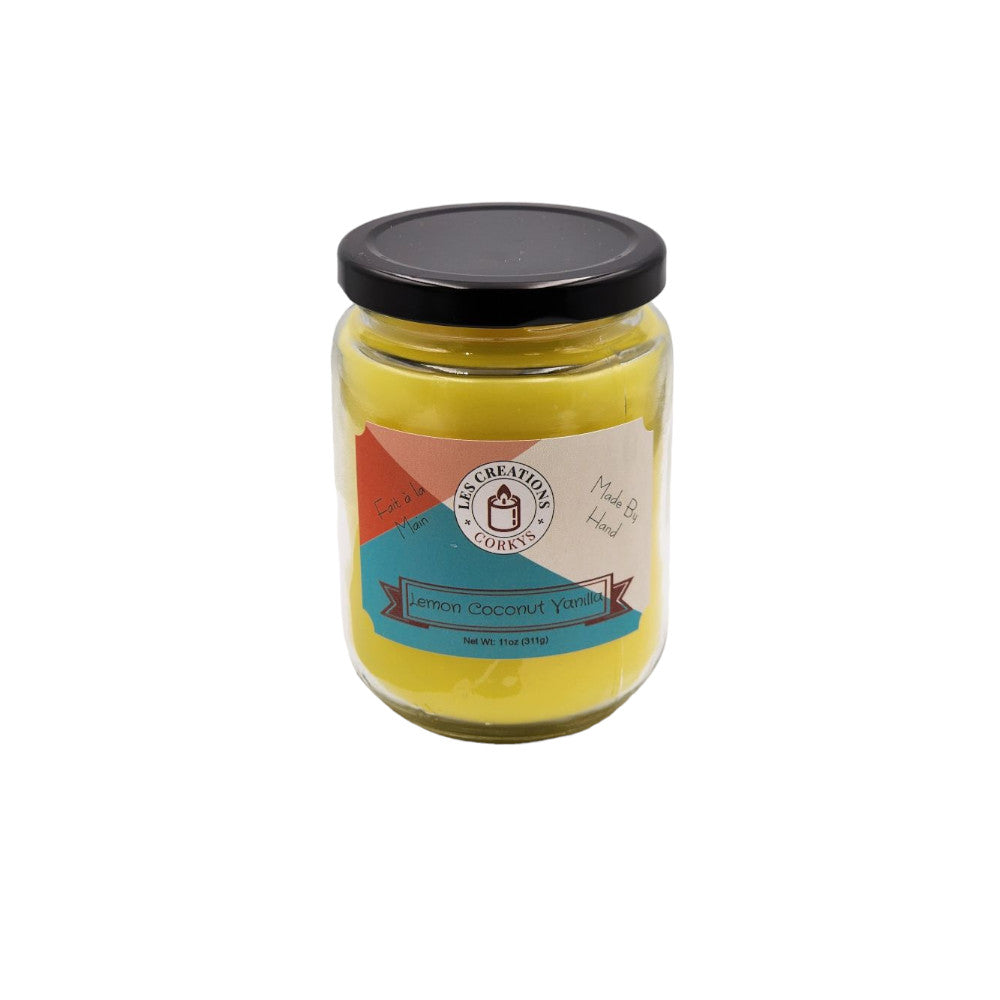 Lemon Coconut Vanilla - 12oz Jar - 1 Wick